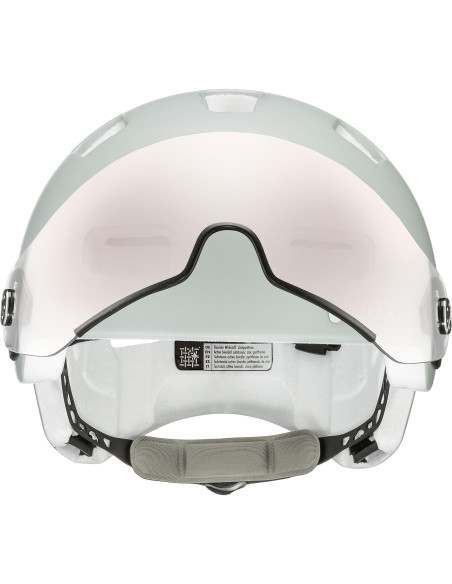 Kask rowerowy Uvex Rush Visor Papyrus-Grey Mat 55-58 cm