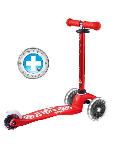 Hulajnoga Mini Micro Deluxe Czerwona (RED) LED
