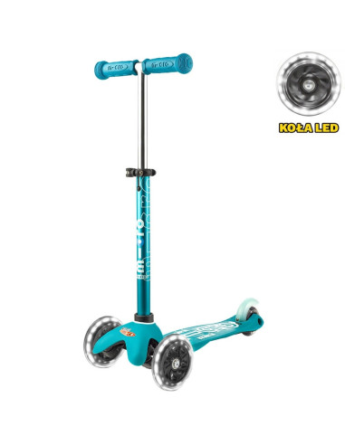 Hulajnoga Mini Micro Deluxe Morska (Aqua) LED