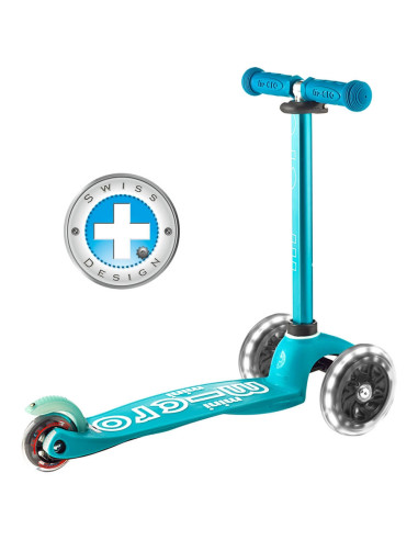 Hulajnoga Mini Micro Deluxe Morska (Aqua) LED