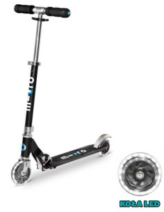 Hulajnoga Micro Sprite LED Czarna (Black) 2