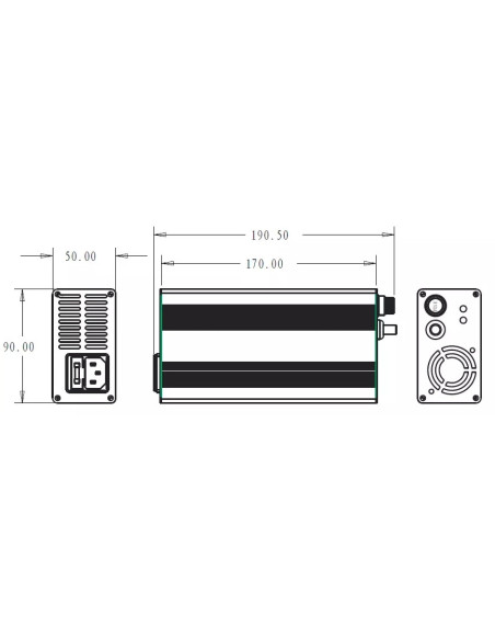 Szybka Ładowarka 48V 5A (54.6V, 13S) wtyk GX16
