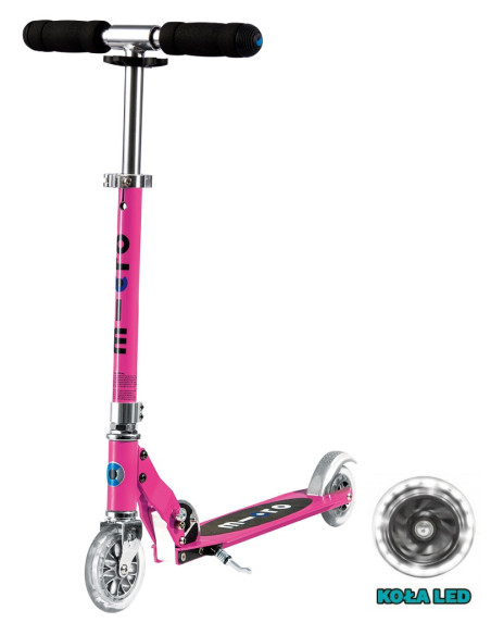 Hulajnoga Micro Sprite LED Różowa (Pink)