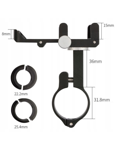 Aluminiowy Uchwyt na telefon GUB PRO 7 w kolorze czarnym