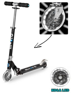 Hulajnoga Micro Sprite LED Czarna (Black)