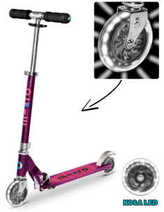 Hulajnoga Micro Sprite LED Fioletowe Paski (Purple Stripe)