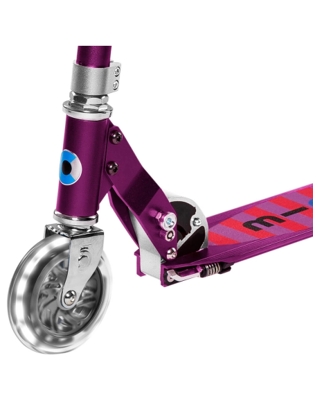Hulajnoga Micro Sprite LED Fioletowe Paski (Purple Stripe)