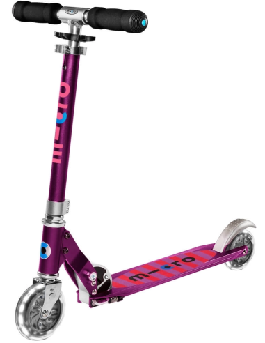 Hulajnoga Micro Sprite LED Fioletowe Paski (Purple Stripe)