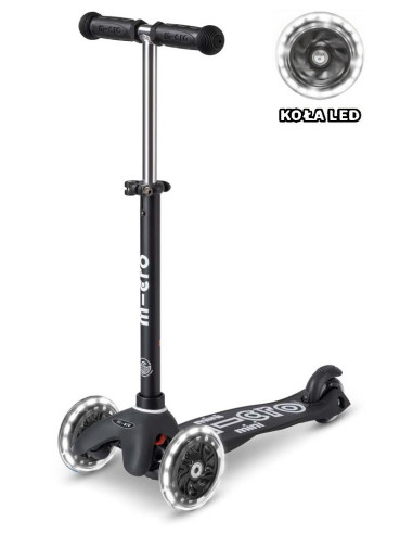 Hulajnoga Mini Micro Deluxe Eco Black LED