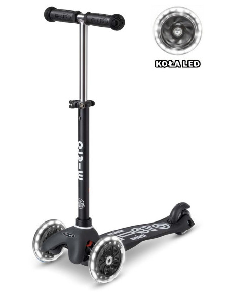 Hulajnoga Mini Micro Deluxe Eco Black LED