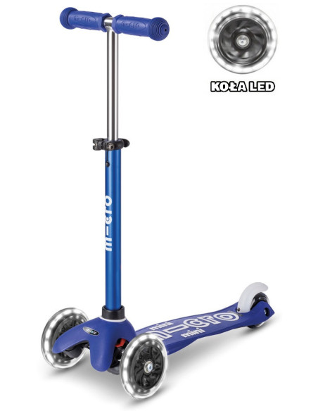 Hulajnoga Mini Micro Deluxe Blue White LED