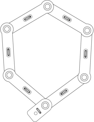 Zapięcie Rowerowe ABUS Bordo uGrip 5700K/80 BK SH
