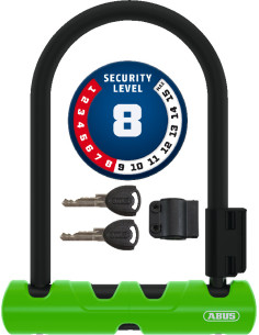 Zapięcie U-lock ABUS Ultra Mini 410/150HB140 Green SH34