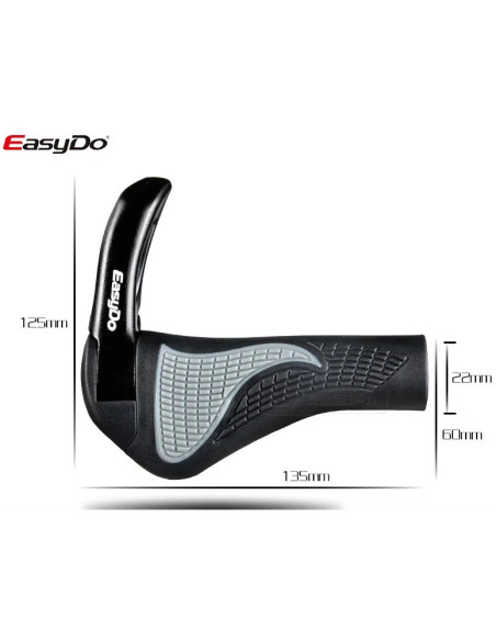 Gripy rowerowe z rogami EasyDo EGS-B1