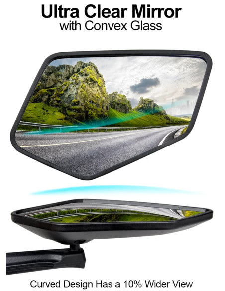 Lusterko rowerowe EasyDo RM08 72x140 mm