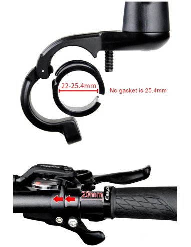 Lusterko rowerowe EasyDo RM08 72x140 mm