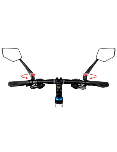 Lusterko rowerowe EasyDo RM08 72x140 mm