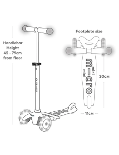 Hulajnoga Micro Mini2Grow Magic LED Pink 2