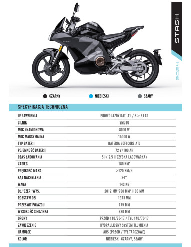 Motocykl elektryczny Super Soco Stash